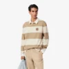 Herren-Rugby-Poloshirt in Relaxed Fit mit Streifen Herren-Rugby-Poloshirt in Relaxed Fit mit Streifen