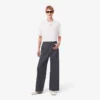 Herren-Runway-Jeans mit weitem Bein und Webkante