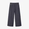 Herren-Runway-Jeans mit weitem Bein und Webkante