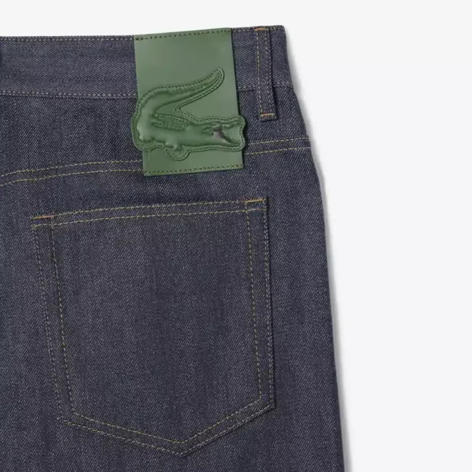 Herren-Runway-Jeans mit weitem Bein und Webkante