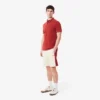 Herren-Shorts aus Baumwollfleece mit Farbblock-Design
