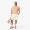 Herren-Shorts aus Baumwollfleece mit Farbblock-Design