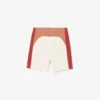 Herren-Shorts aus Baumwollfleece mit Farbblock-Design