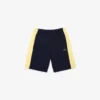 Herren-Shorts aus gebürstetem Fleece mit Farbblock-Design