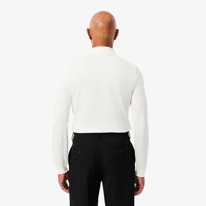 Herren Slim Fit L.12.12 Langarm-Poloshirt