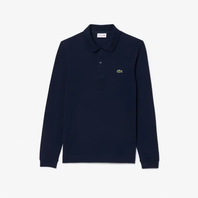 Herren Slim Fit L.12.12 Langarm-Poloshirt