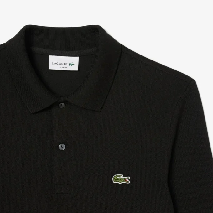 Herren Slim Fit L.12.12 Langarm-Poloshirt