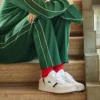 Herren-Sneaker aus Leder mit T-Clip