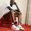 Herren-Sneaker aus Leder mit T-Clip