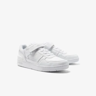 Herren-Sneaker aus Leder mit T-Clip-Klettverschluss