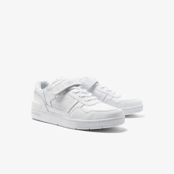 Herren-Sneaker aus Leder mit T-Clip-Klettverschluss