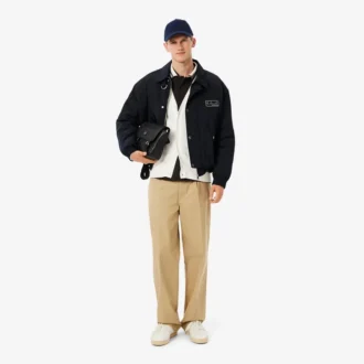 Herren-Strickjacke aus fließendem Rippstrick