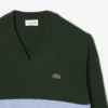 Herren-Strickpullover aus Wolle mit V-Ausschnitt