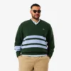 Herren-Strickpullover aus Wolle mit V-Ausschnitt