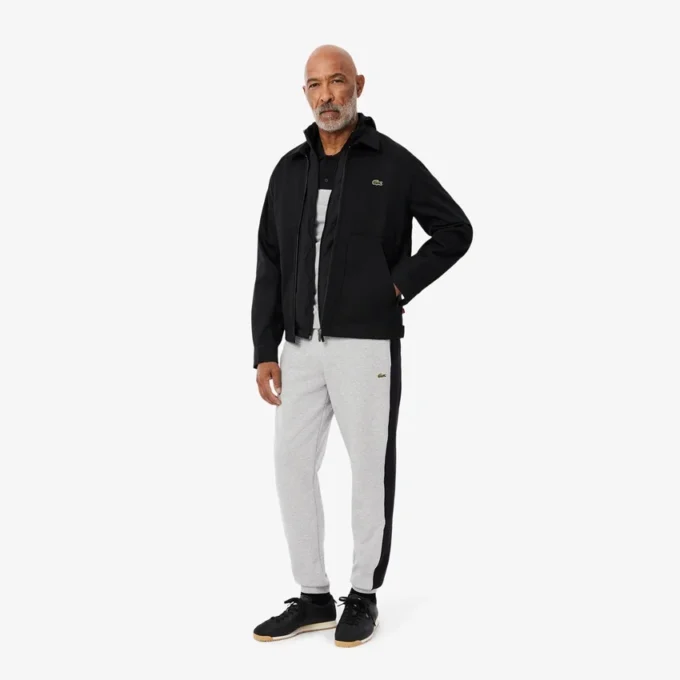 Herren-Sweathose mit konischem Schnitt und Farbblock-Design