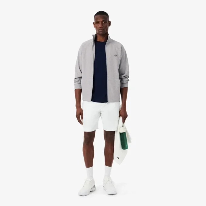 Herren-Sweatshirt aus doppelseitigem Jersey mit Reißverschluss