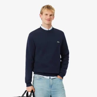 Herren-Sweatshirt aus Fleece in klassischer Passform