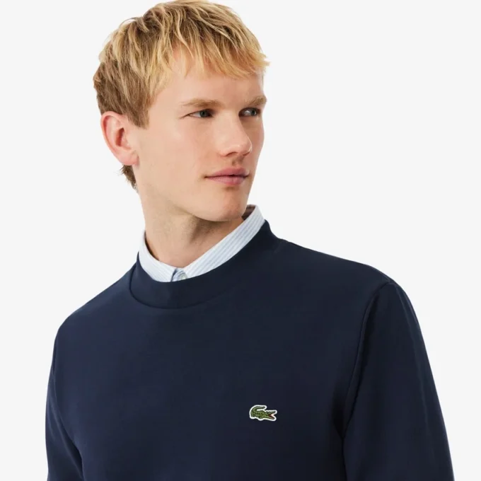 Herren-Sweatshirt aus Fleece in klassischer Passform