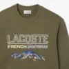 Herren-Sweatshirt aus Fleece mit gesticktem Motiv