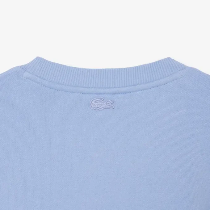 Herren-Sweatshirt aus Fleece mit gesticktem Motiv