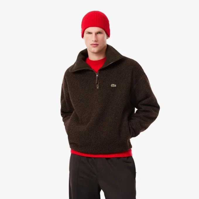 Herren-Sweatshirt aus Polarfleece mit Reißverschluss