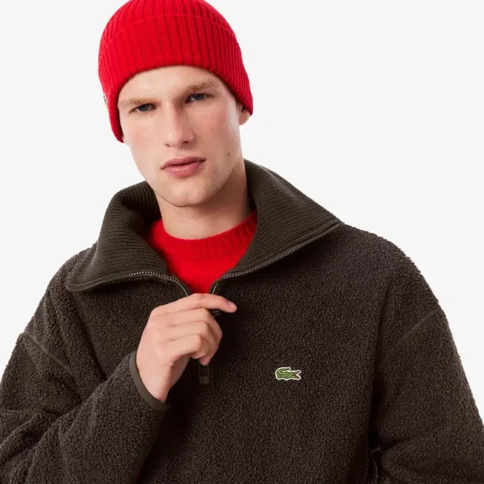 Herren-Sweatshirt aus Polarfleece mit Reißverschluss