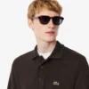 Herren-Sweatshirt mit geripptem Baumwollkragen
