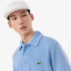 Herren-Sweatshirt mit geripptem Baumwollkragen