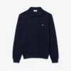 Herren-Sweatshirt mit geripptem Baumwollkragen