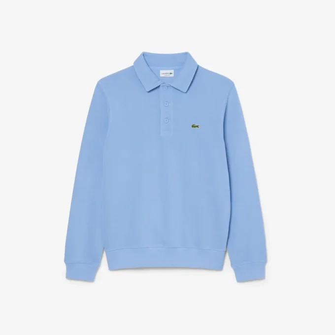 Herren-Sweatshirt mit geripptem Baumwollkragen