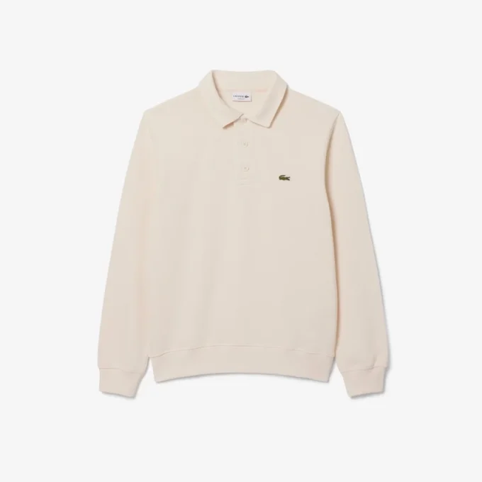 Herren-Sweatshirt mit geripptem Baumwollkragen