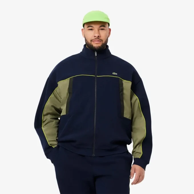 Herren-Sweatshirt mit Reißverschluss und lockerer Passform