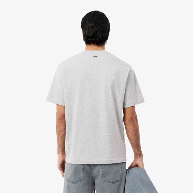 Herren-T-Shirt aus Baumwolle mit Print in klassischer Passform