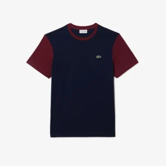 Herren-T-Shirt aus Baumwolle mit Regular Fit und Farbblock-Design