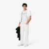 Herren-T-Shirt aus Baumwolljersey mit Logo-Einfassung