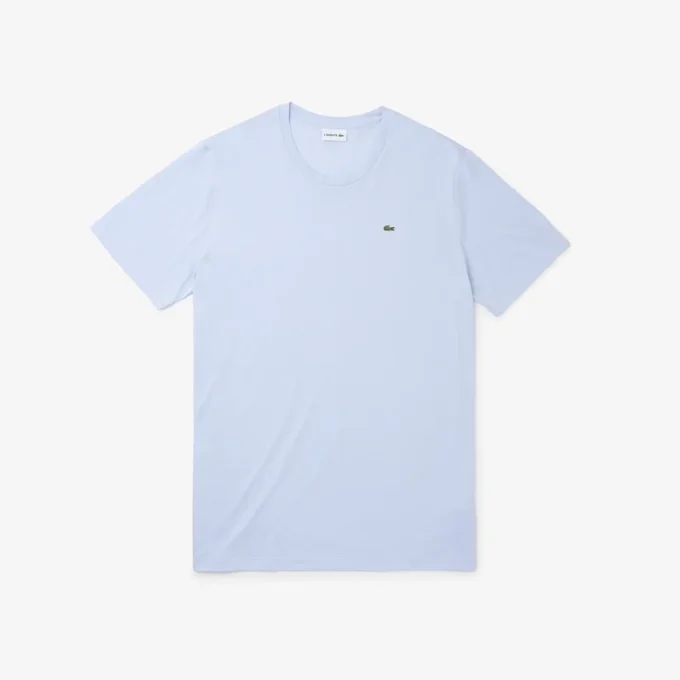 Herren-T-Shirt aus Pima-Baumwolljersey in langer Passform