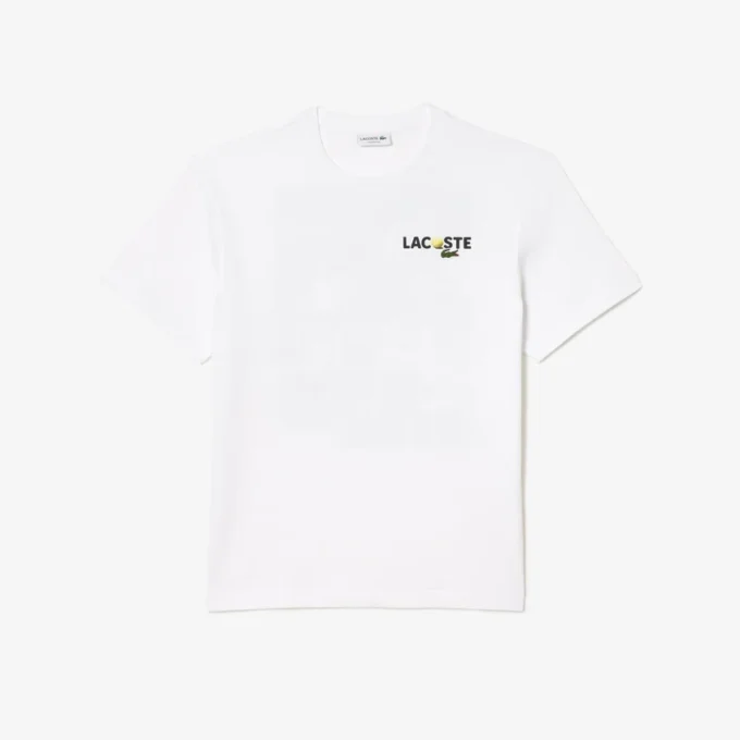 Herren-T-Shirt aus schwerer Baumwolle mit Aufdruck auf der Rückseite