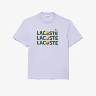 Herren-T-Shirt aus schwerer Baumwolle mit Ball-Print