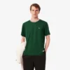 Herren-T-Shirt mit Streifen am Kragen, hergestellt in Frankreich