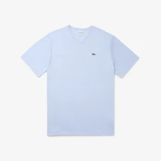 Herren-T-Shirt mit V-Ausschnitt in Big Fit aus Pima-Baumwolle