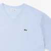 Herren-T-Shirt mit V-Ausschnitt in Big Fit aus Pima-Baumwolle
