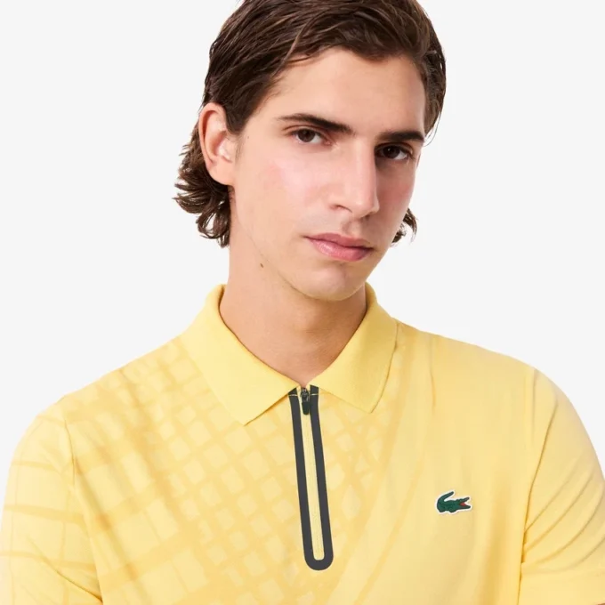 Herren-Tennis-Poloshirt „Ultra Dry“ mit Print und schmaler Passform Herren-Tennis-Poloshirt „Ultra Dry“ mit Print und schmaler Passform