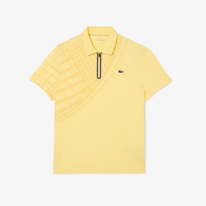 Herren-Tennis-Poloshirt „Ultra Dry“ mit Print und schmaler Passform Herren-Tennis-Poloshirt „Ultra Dry“ mit Print und schmaler Passform