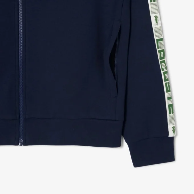 Herren-Tennis-Sweatshirt mit Reißverschluss und Farbblock-Design Herren-Tennis-Sweatshirt mit Reißverschluss und Farbblock-Design