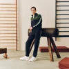 Herren-Tennis-Sweatshirt mit Reißverschluss und Farbblock-Design Herren-Tennis-Sweatshirt mit Reißverschluss und Farbblock-Design