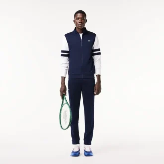 Herren-Tennis-Sweatshirt mit Reißverschluss und Stretch
