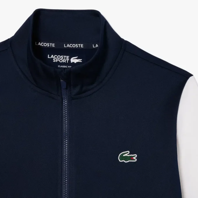 Herren-Tennis-Sweatshirt mit Reißverschluss und Stretch