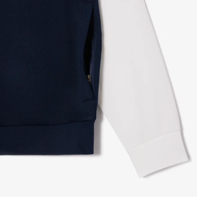 Herren-Tennis-Sweatshirt mit Reißverschluss und Stretch