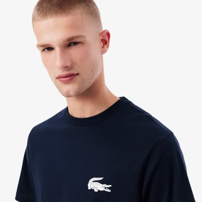 Herren-Unterhemd aus Baumwolle mit Krokodil-Print