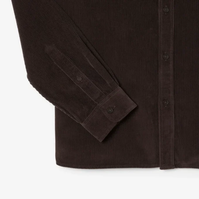 Herren-Velourshemd in Regular Fit